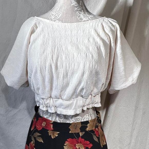 Free people textured crop blouse - Picture 2 of 3